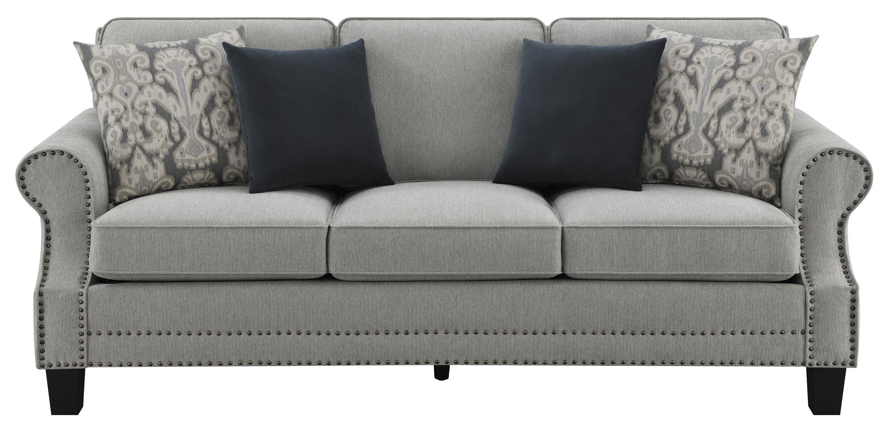 

    
Transitional Gray Woven Fabric Upholstery Sofa Coaster 506871 Sheldon

