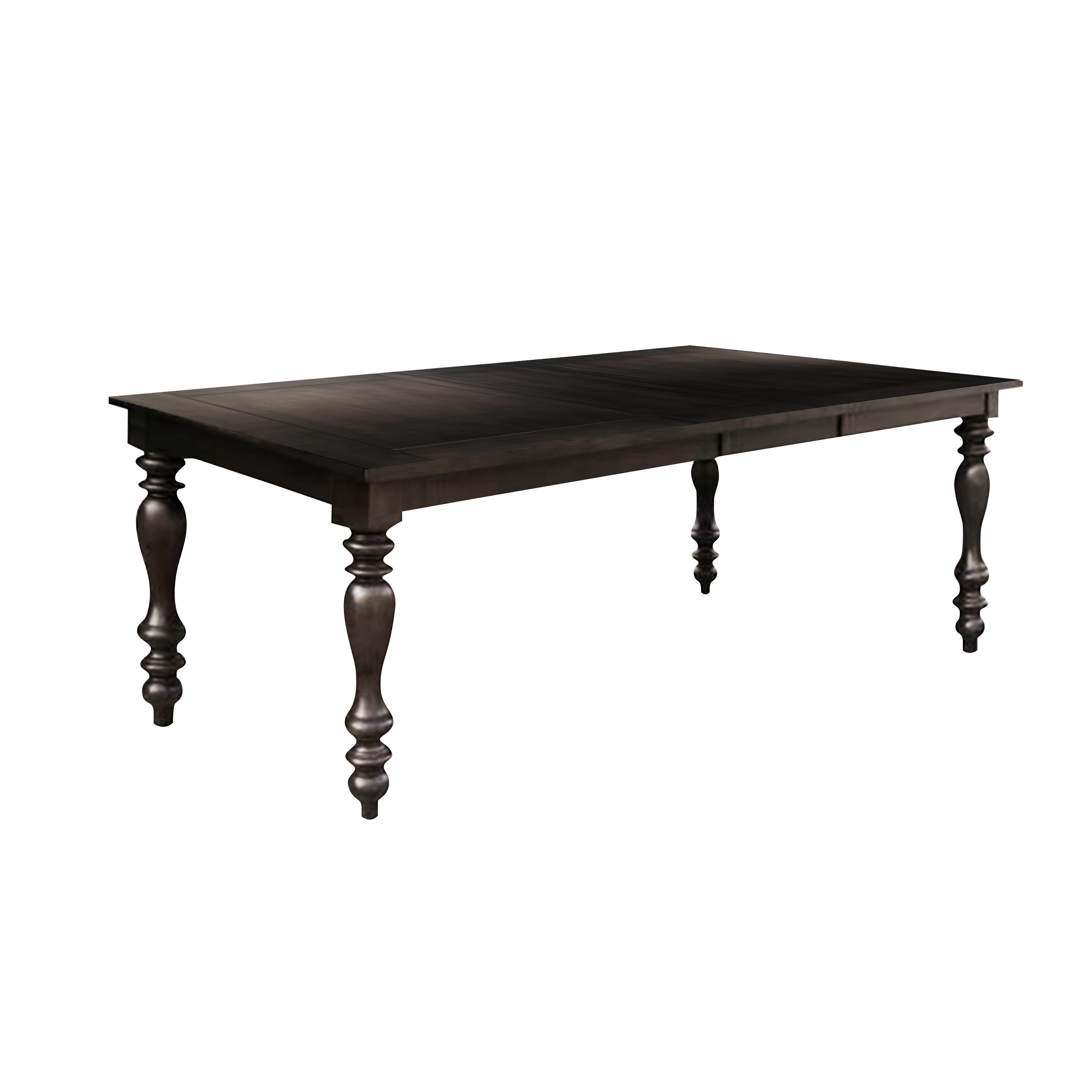 Transitional Dining Table 1718GY-90 Begonia 1718GY-90 in Grayish Brown 