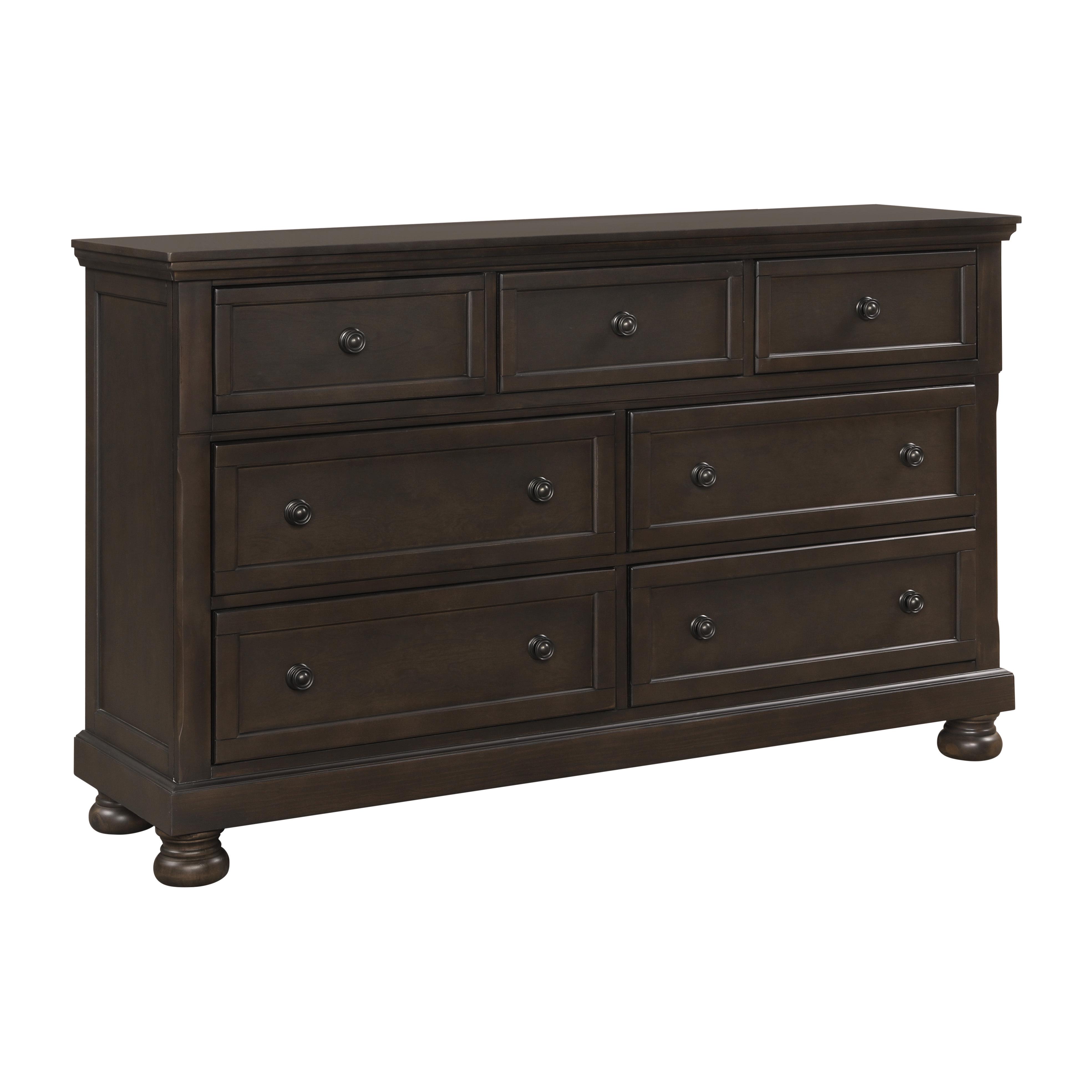 Transitional Dresser 1718GY-5 Begonia 1718GY-5 in Grayish Brown 