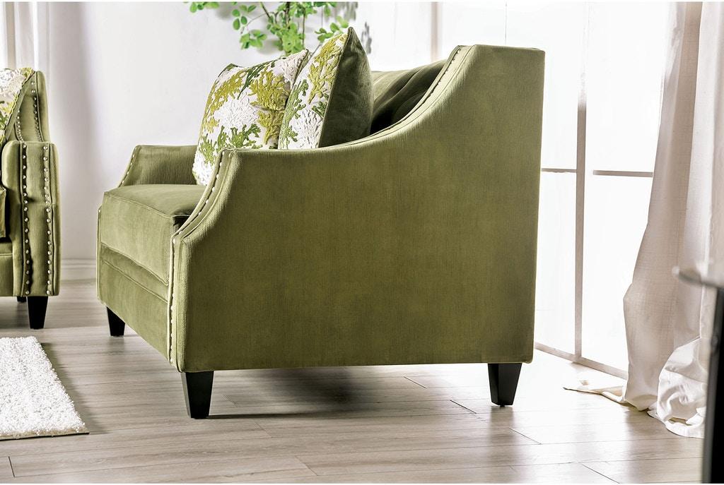 

                    
Furniture of America SM2684-2PC Kaye Sofa and Loveseat Set Green Microfiber Purchase 

