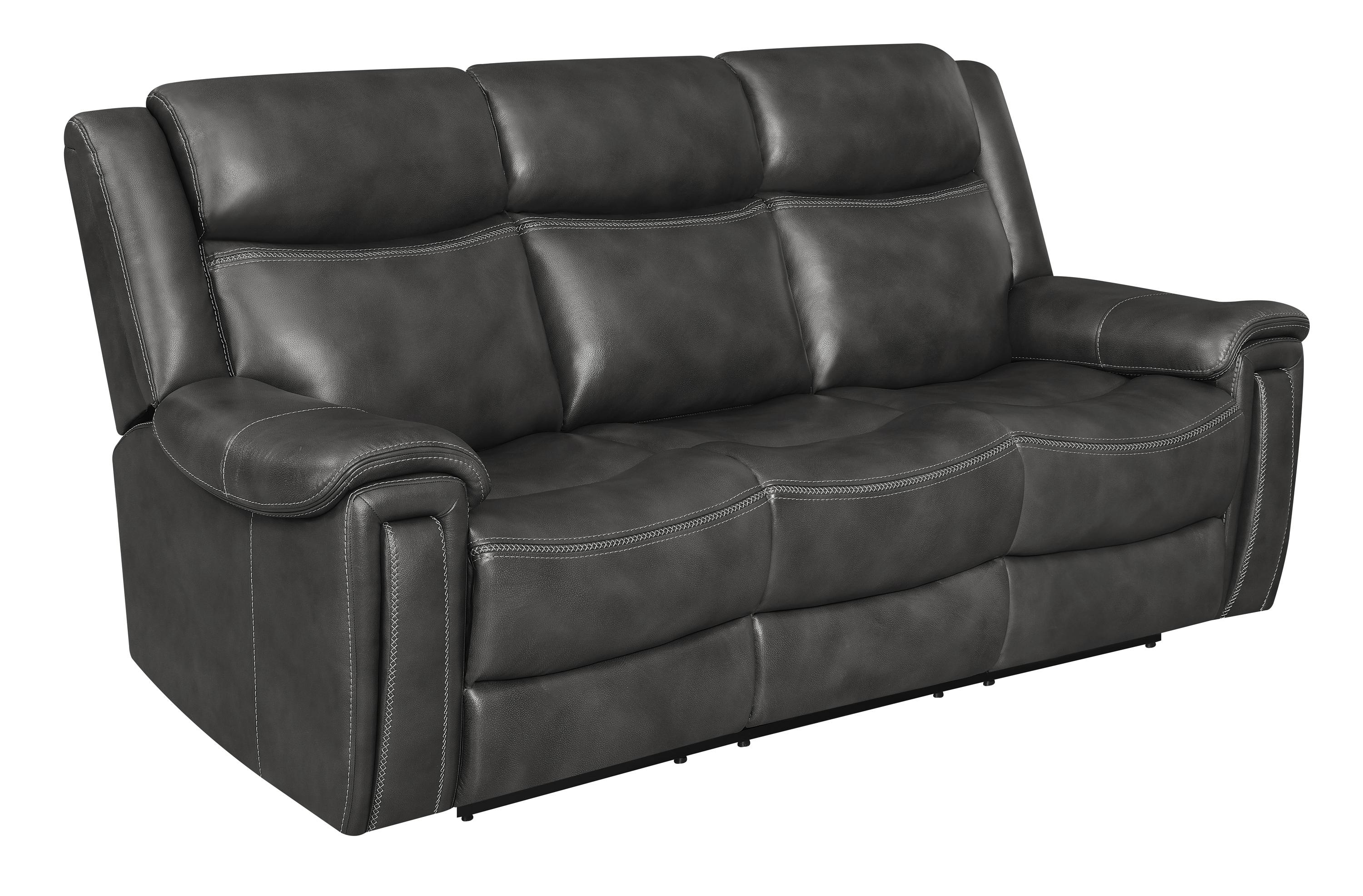 

                    
Coaster 609321PPI-S2 Shallowford Power Sofa Set Charcoal Leather Purchase 
