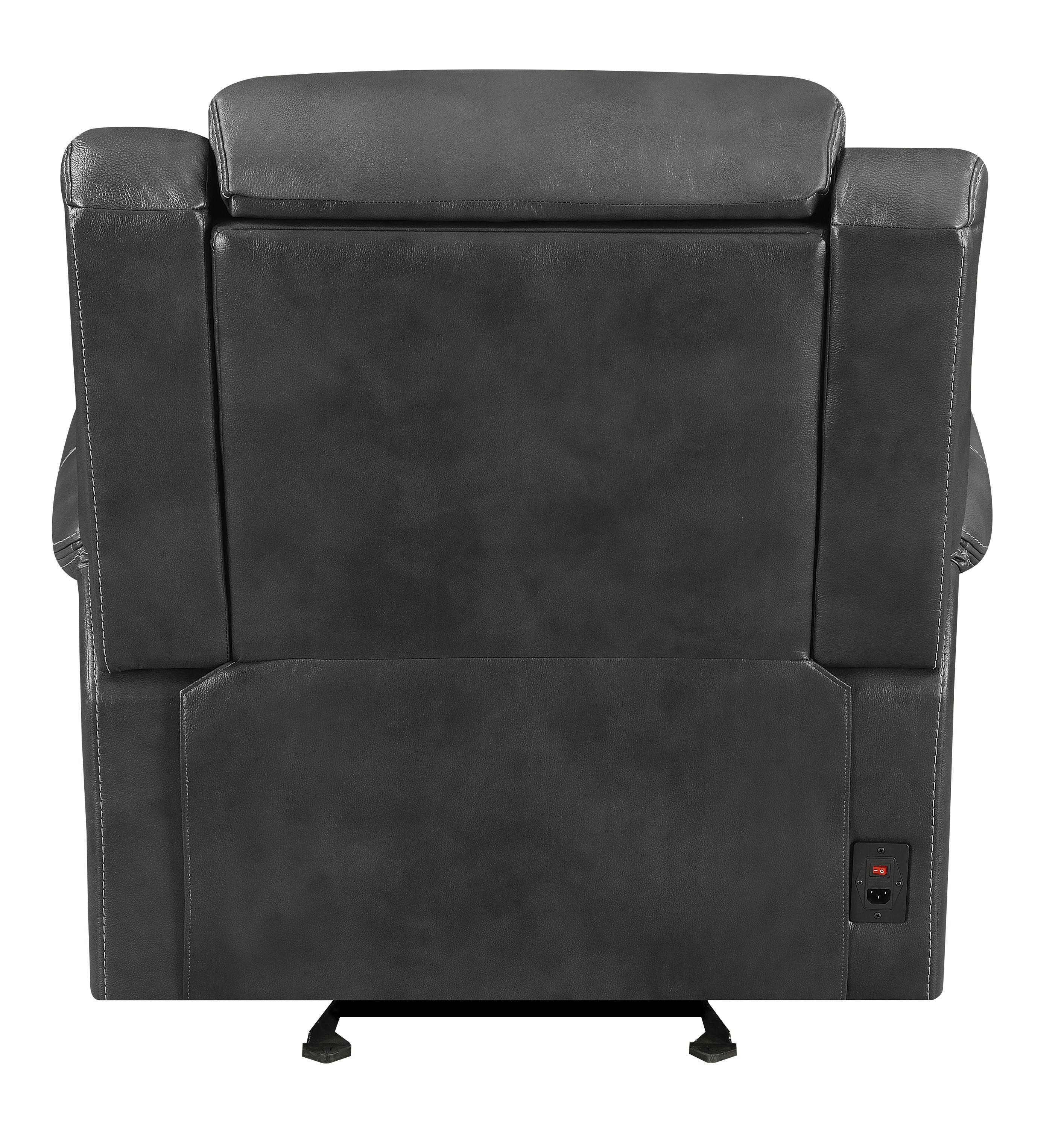 

    
609321PPI-S3 Transitional Hand Rubbed Charcoal Leather Power Sofa Set 3pcs Coaster 609321PPI-S3 Shallowford

