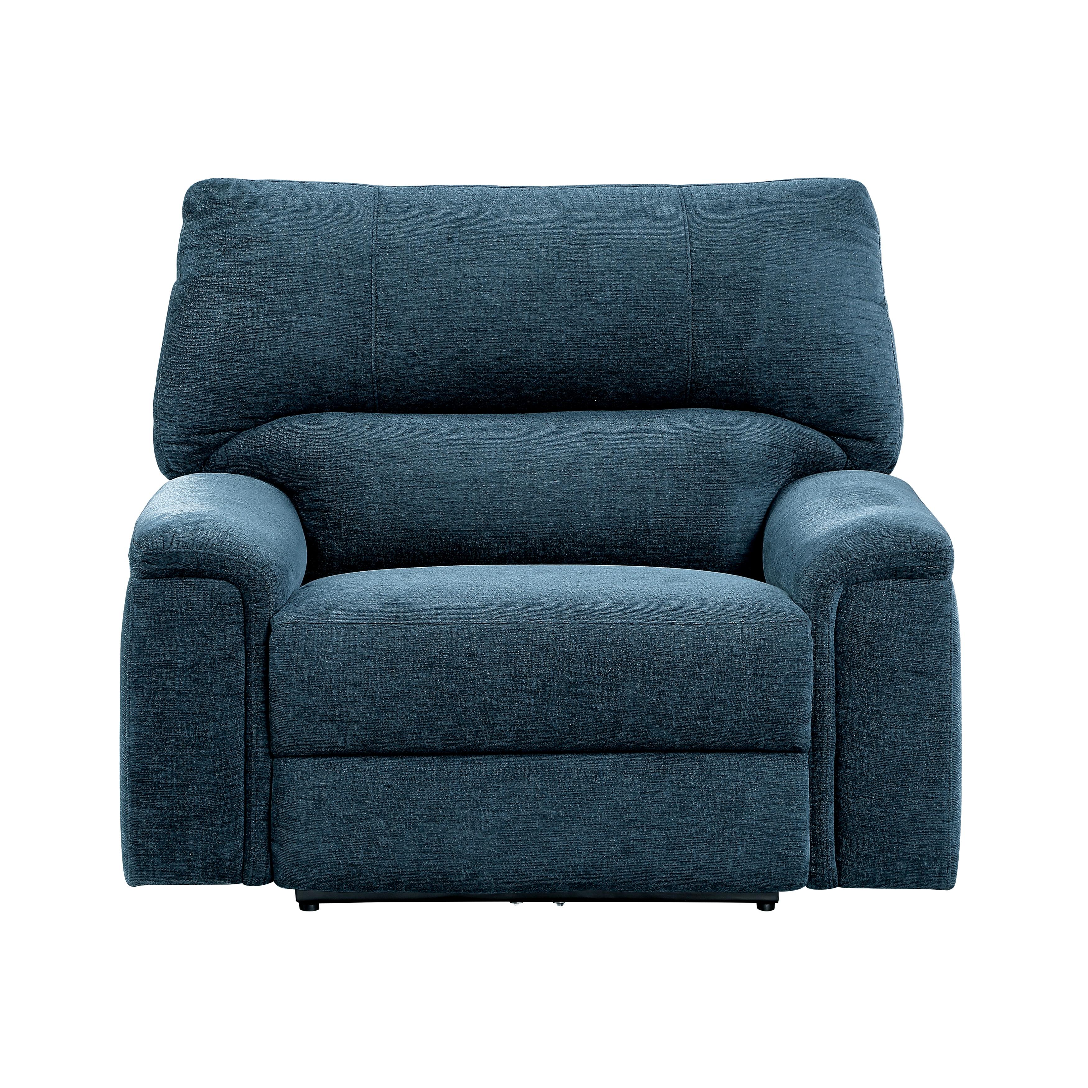 Transitional Power Reclining Chair 9413IN-1PWH Dickinson 9413IN-1PWH in Indigo Chenille