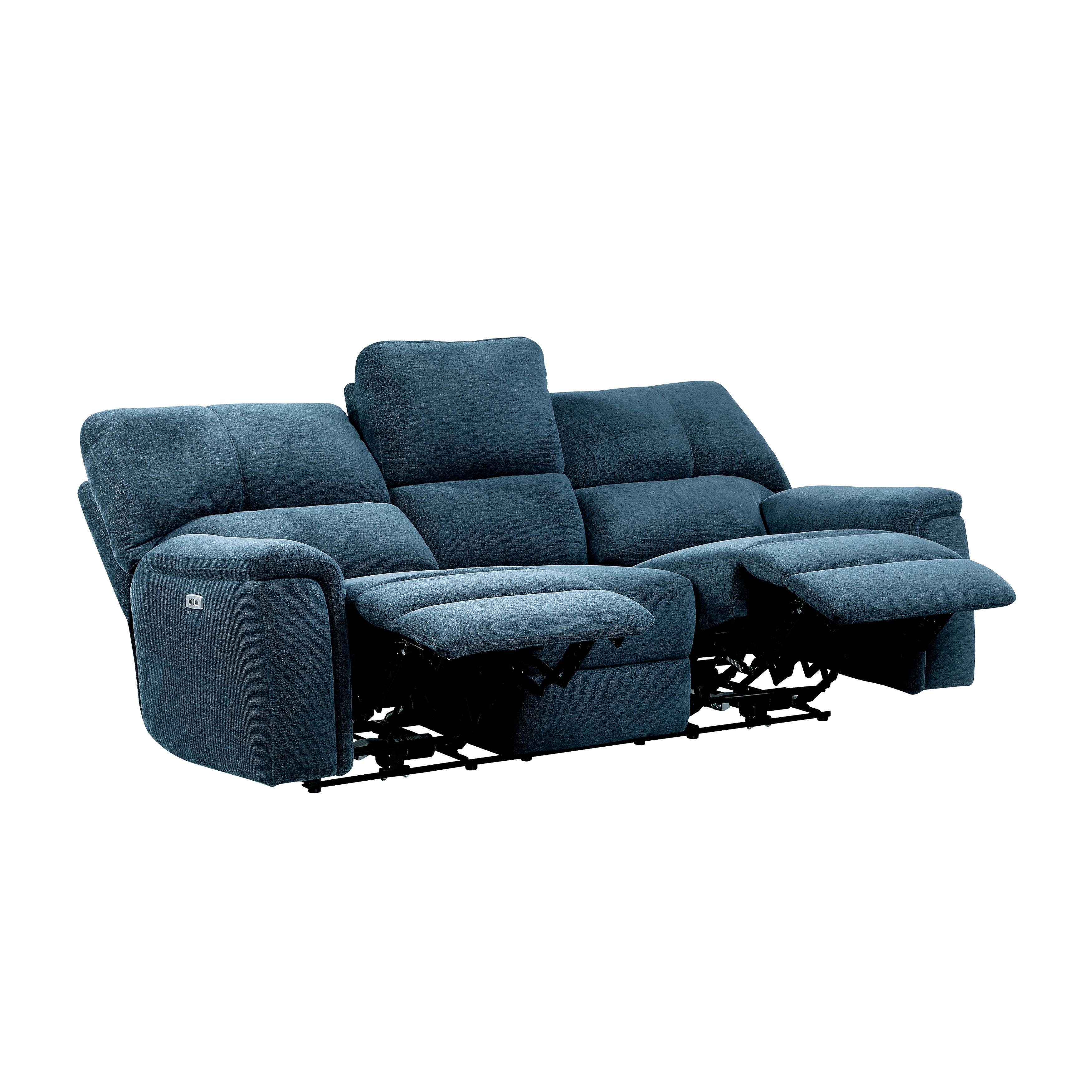 

                    
Homelegance 9413IN-PWH-2PC Dickinson Power Reclining Sofa Set Indigo Chenille Purchase 
