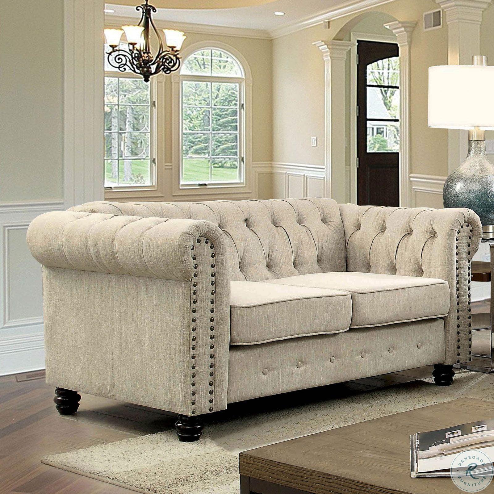

    
CM6342IV-2PC Furniture of America Sofa and Loveseat Set
