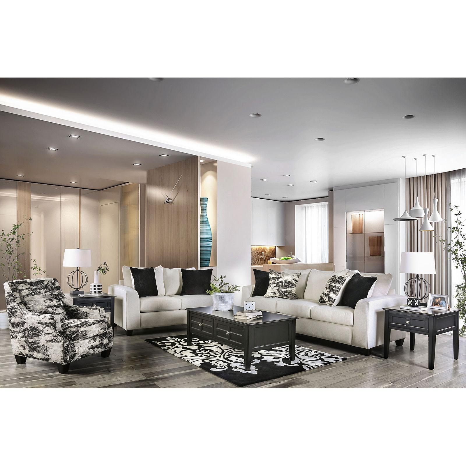

    
Transitional Ivory & Gray Linen-like Fabric Living Room Set 3pcs Furniture of America Barnett
