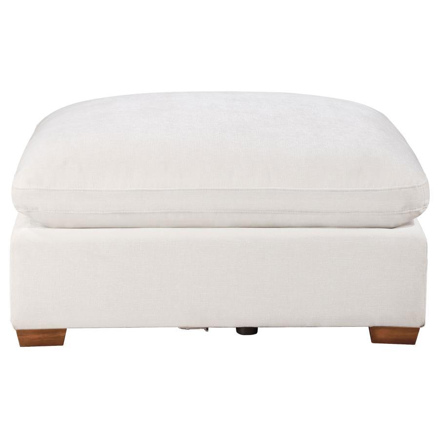 

    
Transitional Ivory Wood Ottoman Coaster Lakeview 551463
