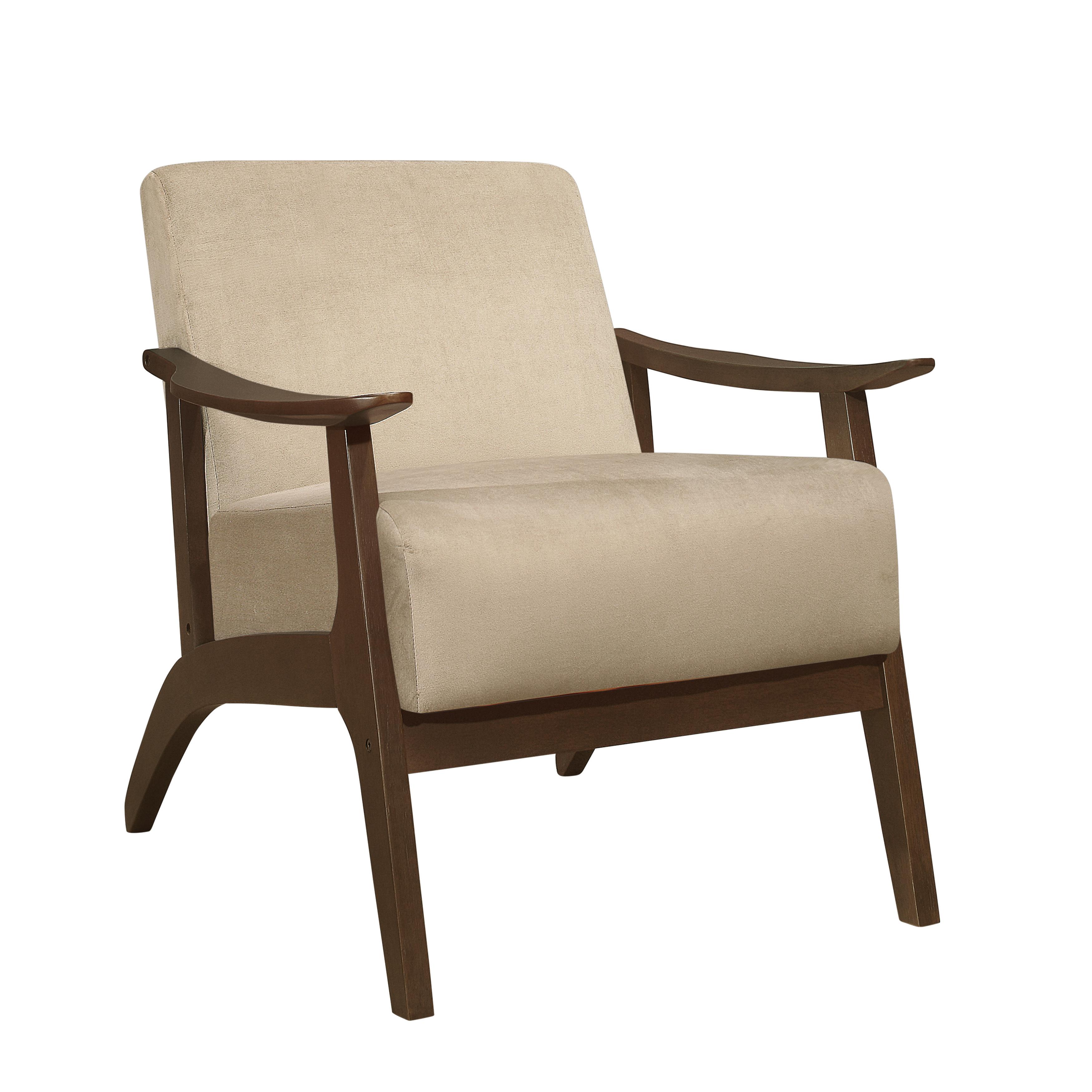 

    
Transitional Light Brown Velvet Accent Chair Homelegance 1032BR-1 Carlson
