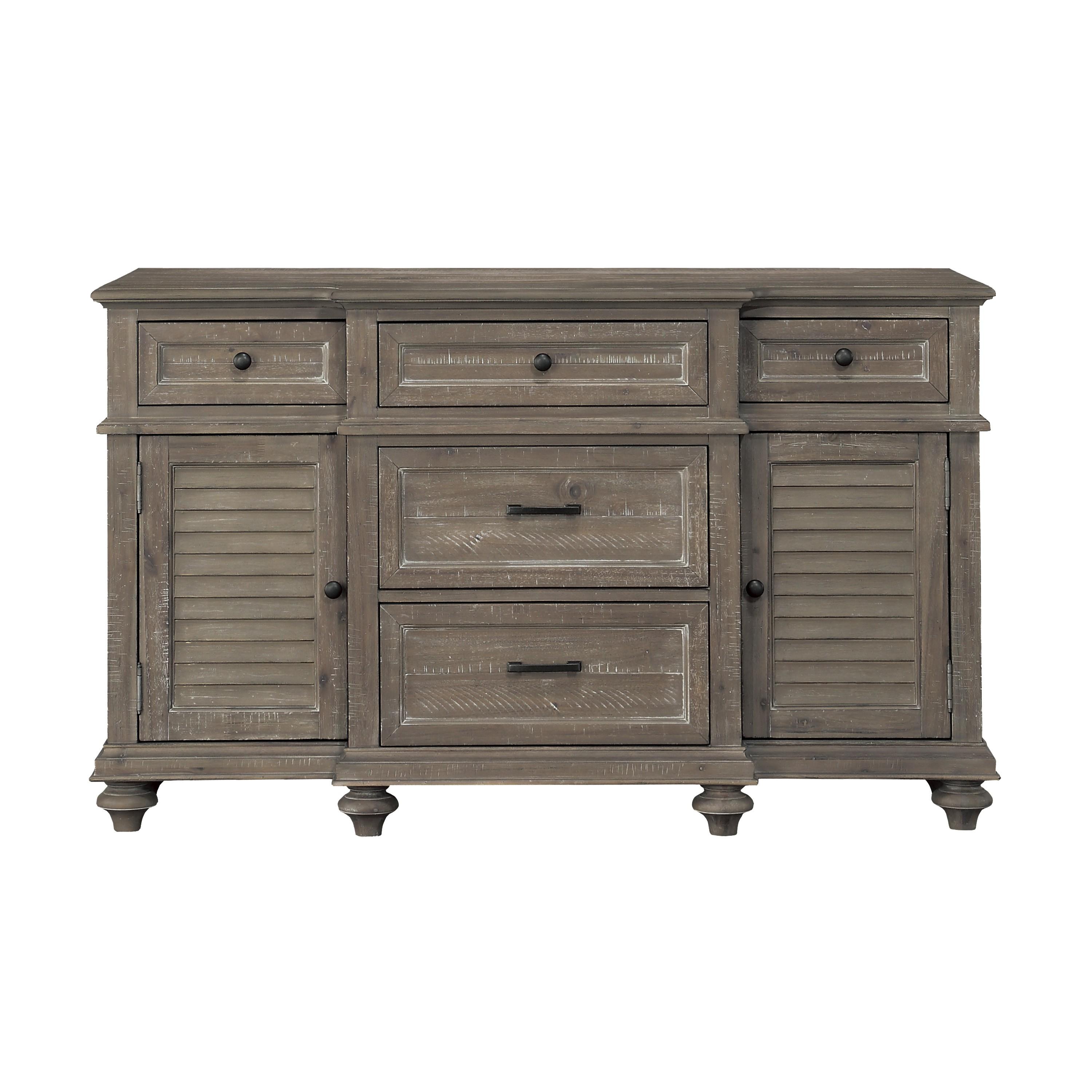 Transitional Buffet Cardano Collection Buffet 5848-40-S 1689BR-55-B in Light Brown 