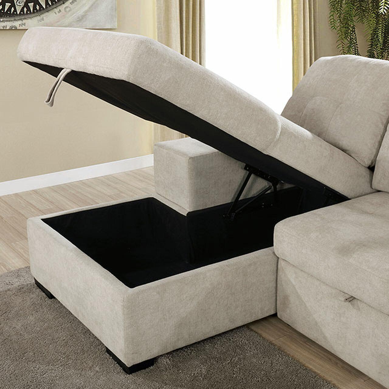 

                    
Furniture of America CM6959LG Jamiya Sectional Sofa Light Gray Fabric Purchase 
