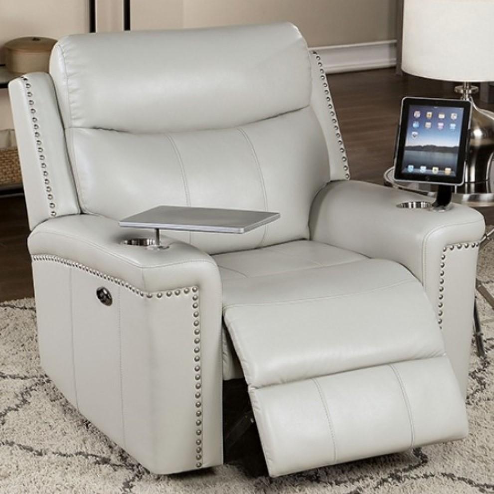 

    
Furniture of America Florine Power Reclining Chair CM6252LG-CH-PM-C Power Reclining Chair Light Gray CM6252LG-CH-PM-C
