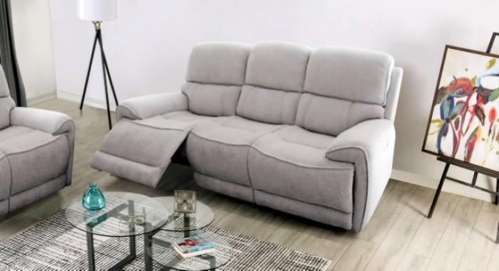 

    
 Photo  Transitional Light Gray Solid Wood Power Reclining Sofa Furniture of America Morcote FM62001LG-SF-PM-S
