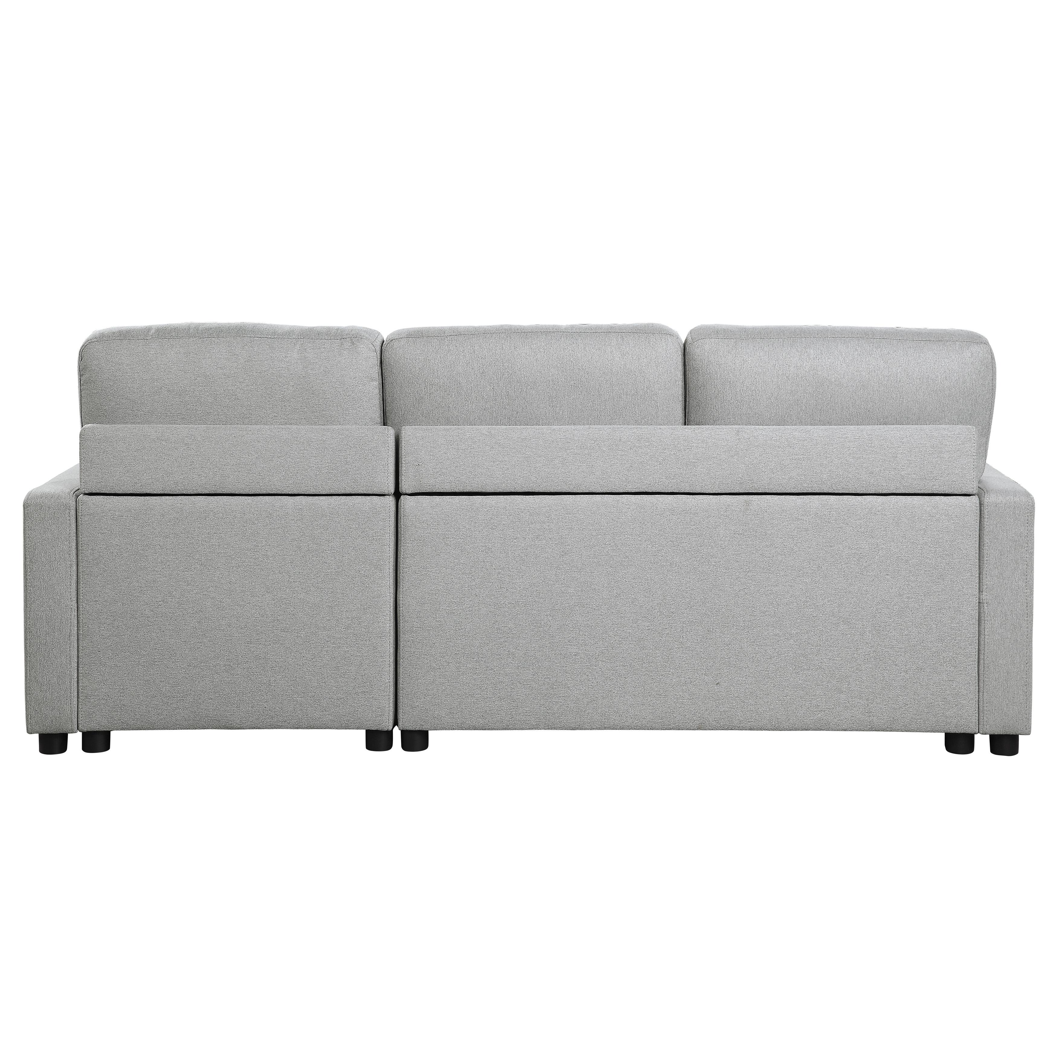 

    
Transitional Light Gray Textured Reversible 2-Piece Sectional Homelegance 9359GRY*SC Brandolyn

