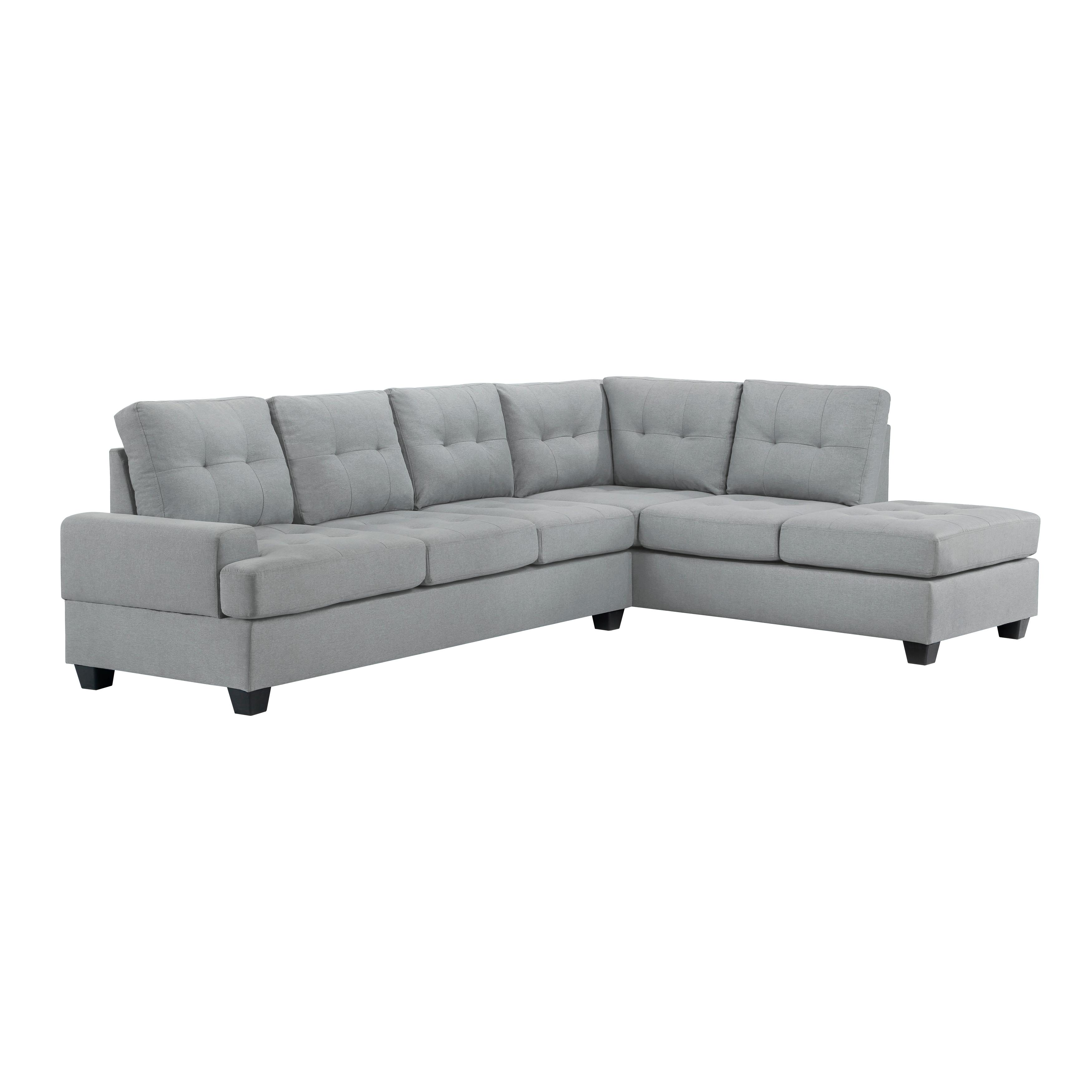 

                    
Homelegance 9367GY*SC Dunstan Sectional Light Gray Textured Purchase 

