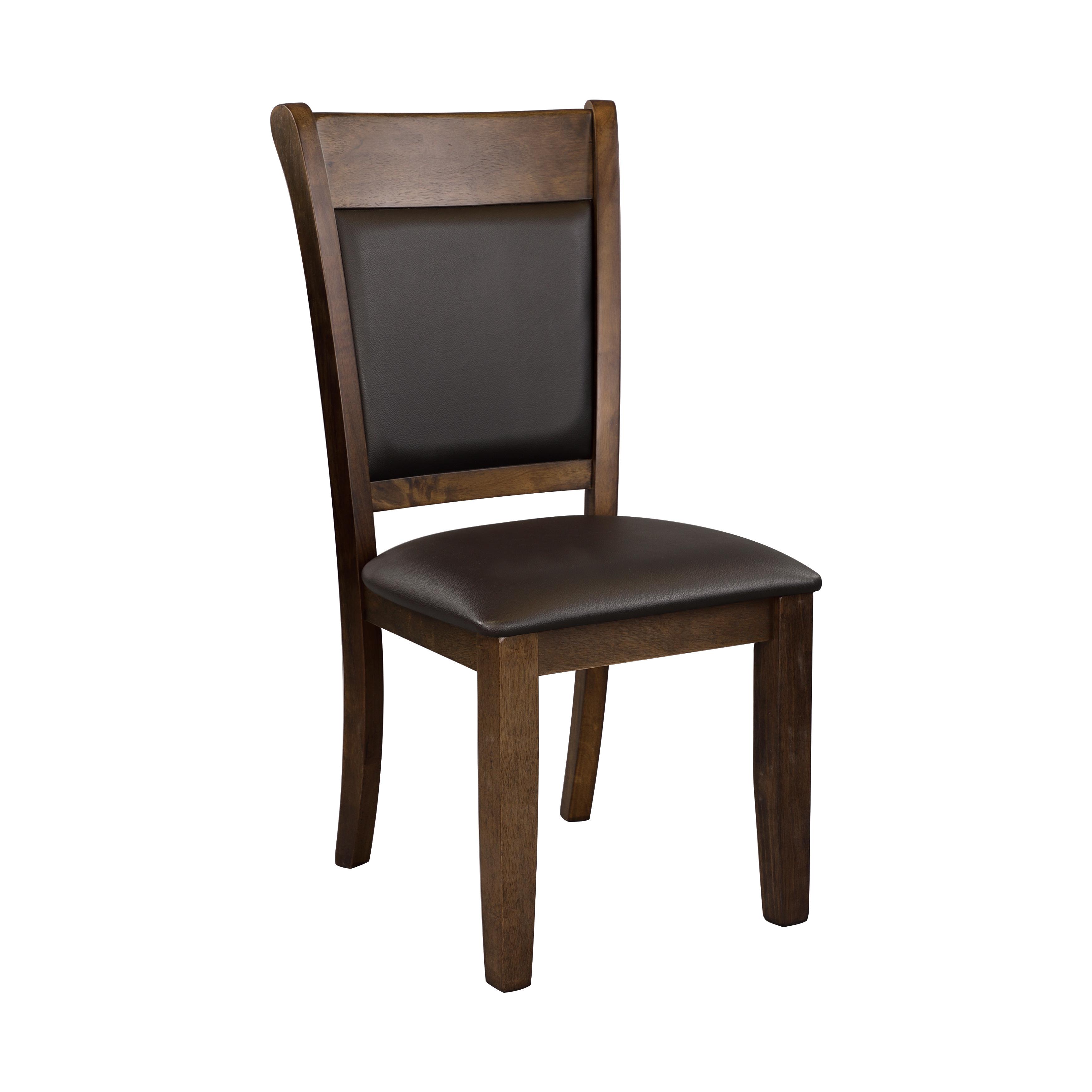 

    
Transitional Light Rustic Brown Wood Side Chair Set 2pcs Homelegance 5614S Wieland
