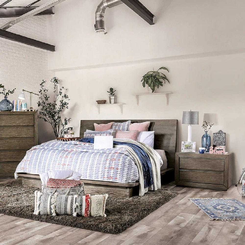

    
Transitional Light Walnut Solid Wood CAL Bedroom Set 3pcs Furniture of America FOA7491 Pickstown
