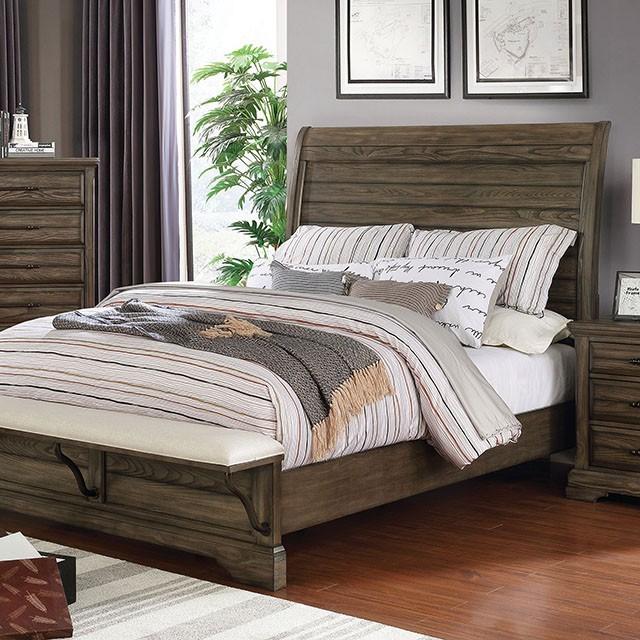 

    
Transitional Light Walnut Solid Wood Queen Panel Bed Furniture of America Gilbert CM7894-Q
