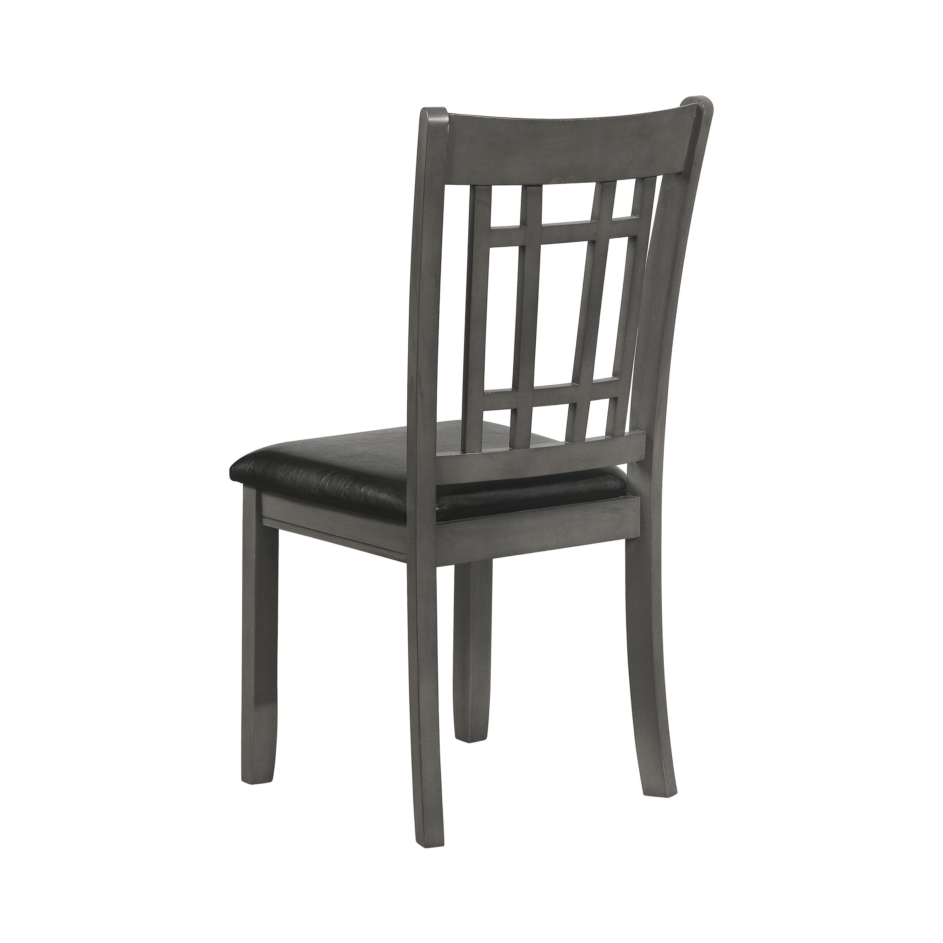 

                    
Coaster 108212 Lavon Side Chair Set Gray Leatherette Purchase 
