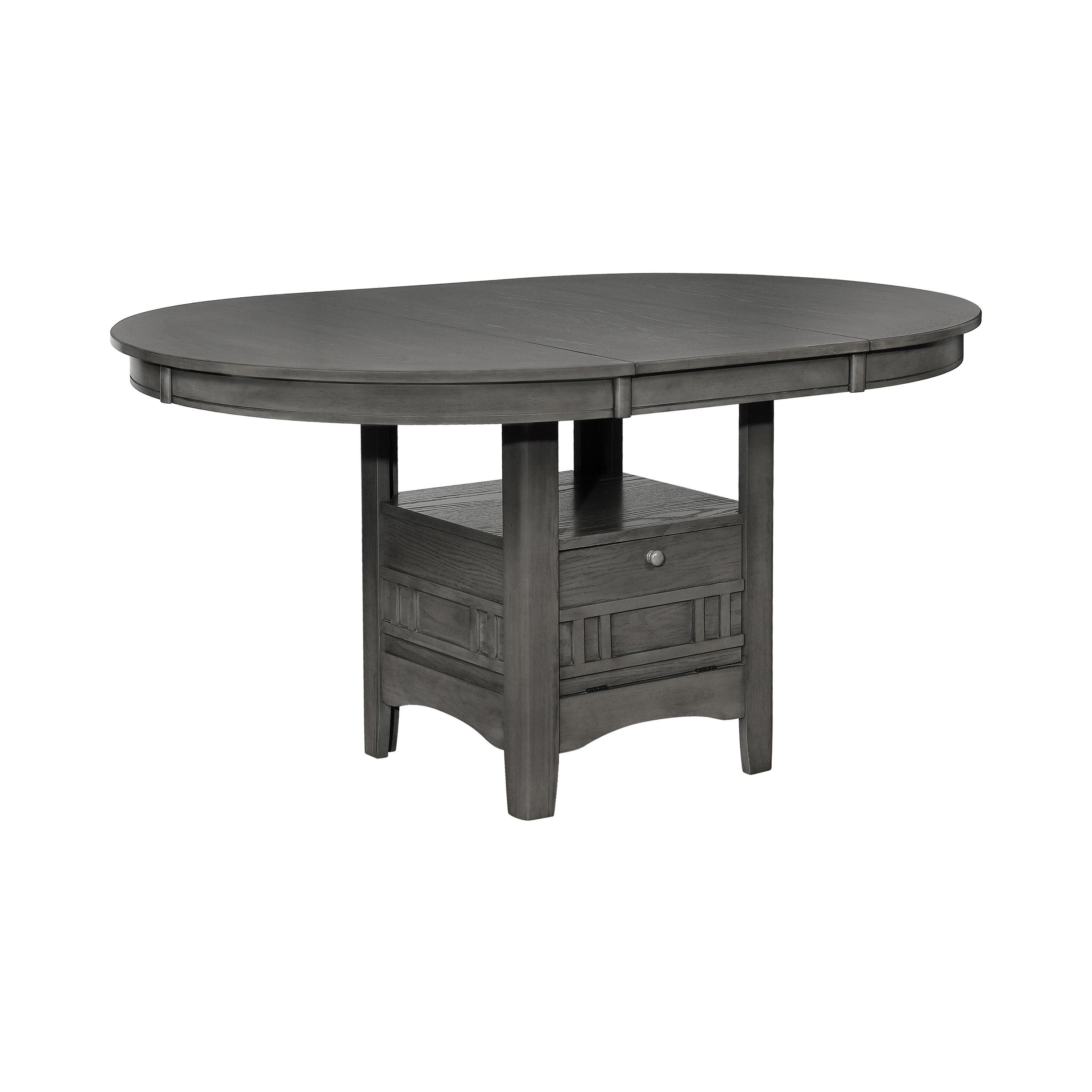 

    
Transitional Medium Gray Solid Wood Dining Room Set 5pcs Coaster 108211-S5 Lavon
