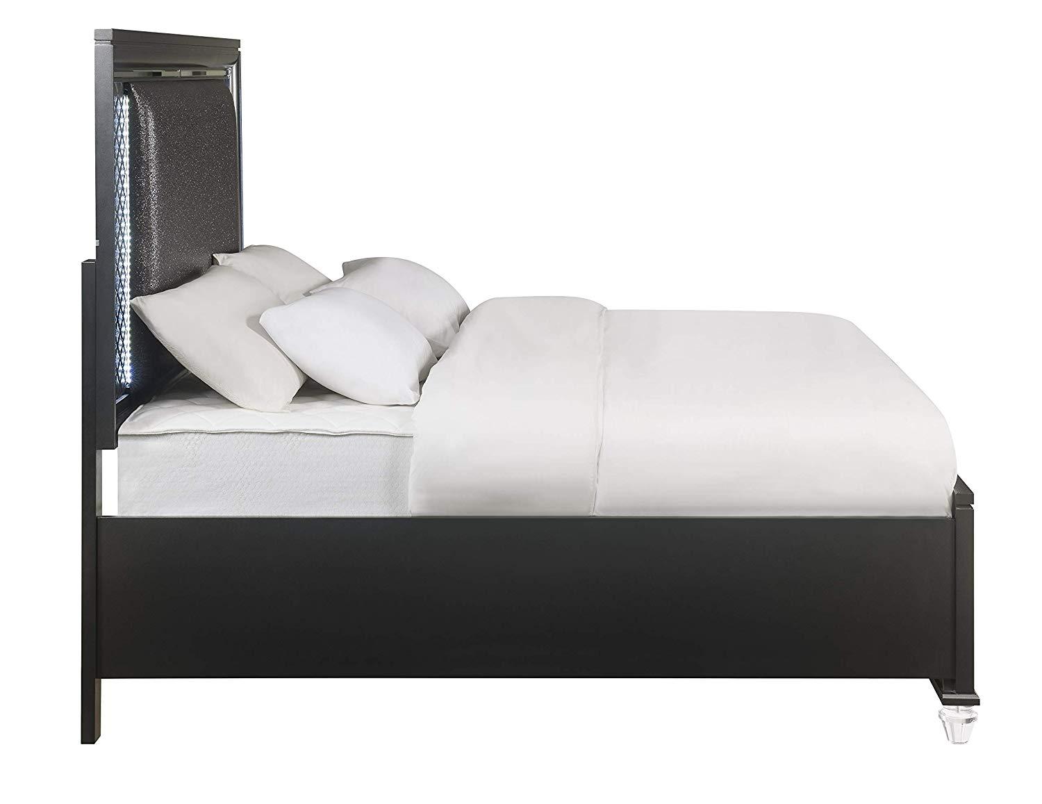 

        
Acme Furniture Sawyer-27970Q Storage Bedroom Set Metallic/Gray Polyurethane 0840412195723
