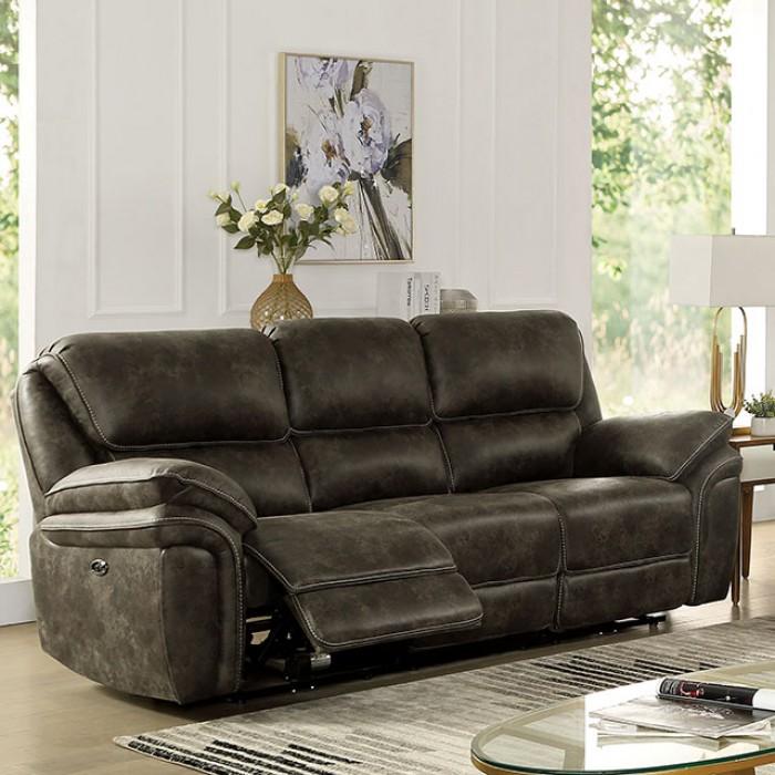 Furniture of America CM6083-SF-PM Tredegar Recliner Sofa
