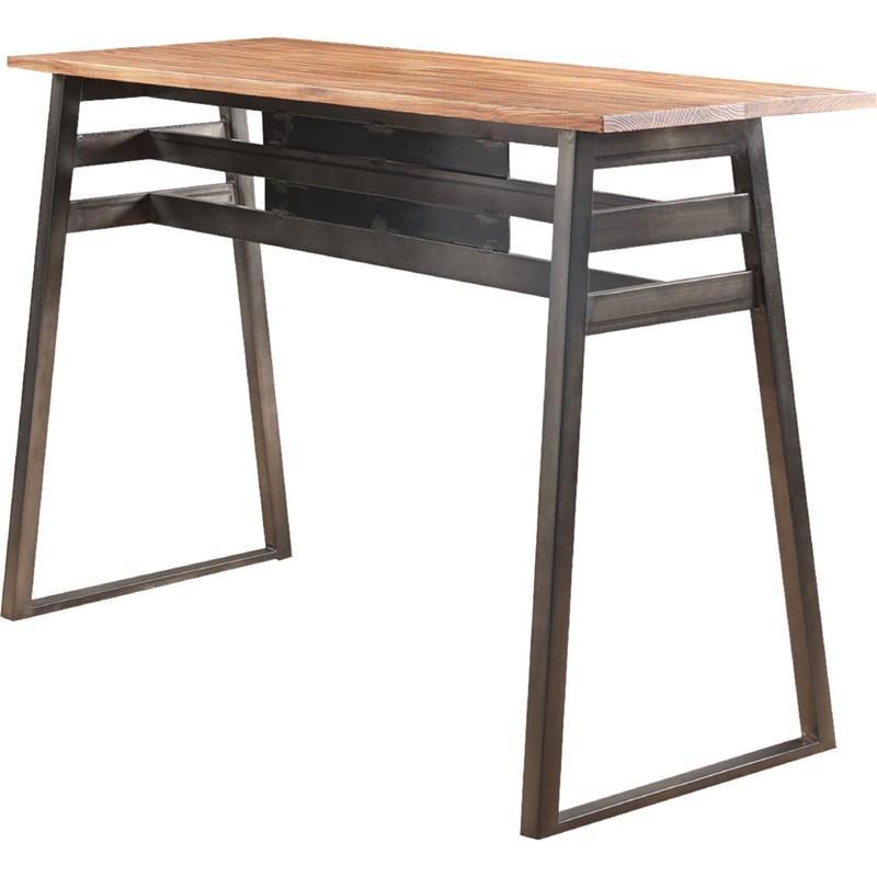 

    
Transitional Natural & Gunmetal Bar Table by Acme Scarus 72385
