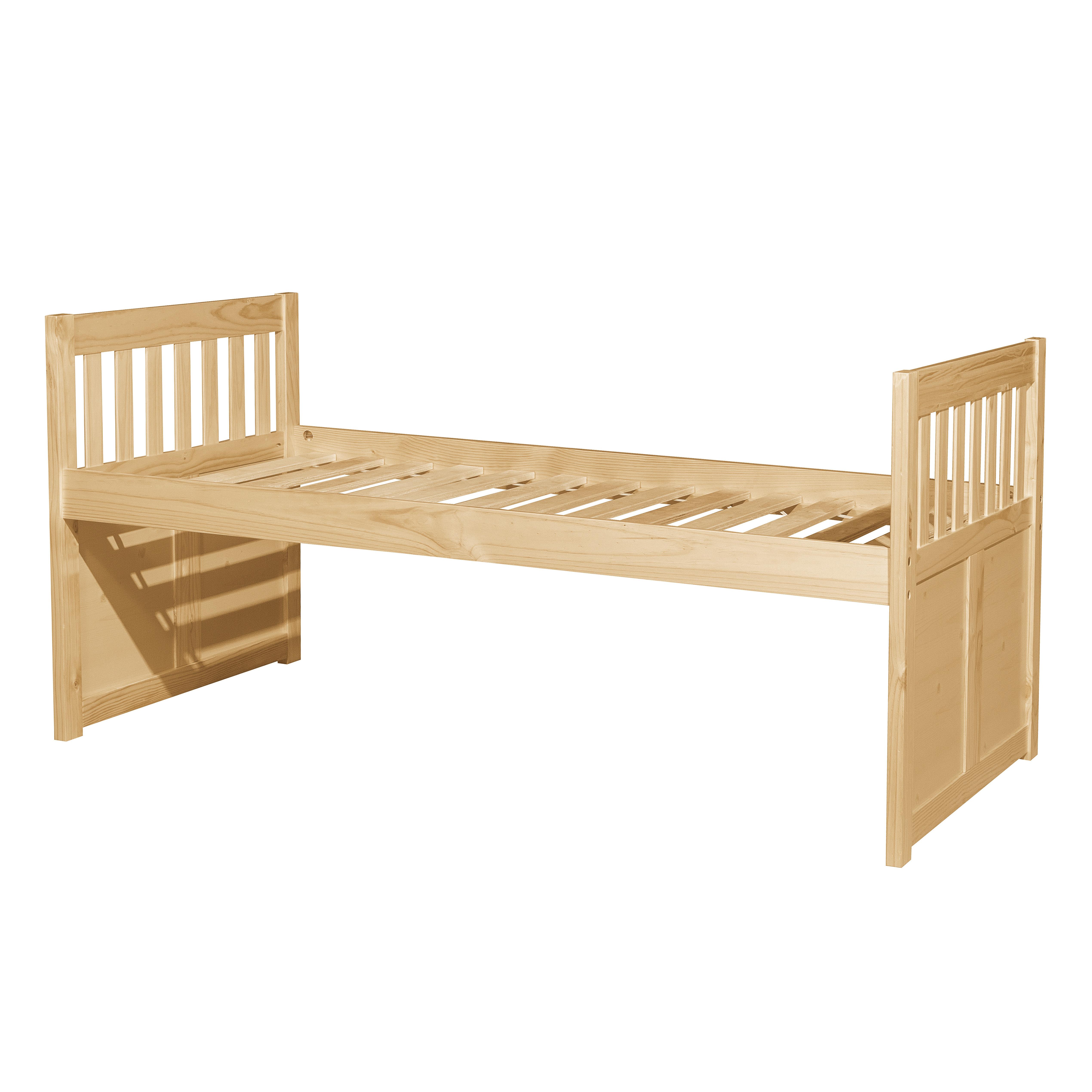

    
 Shop  Transitional Natural Pine Finish Wood Twin Trundle Bed Homelegance B2043PR-1* Bartly
