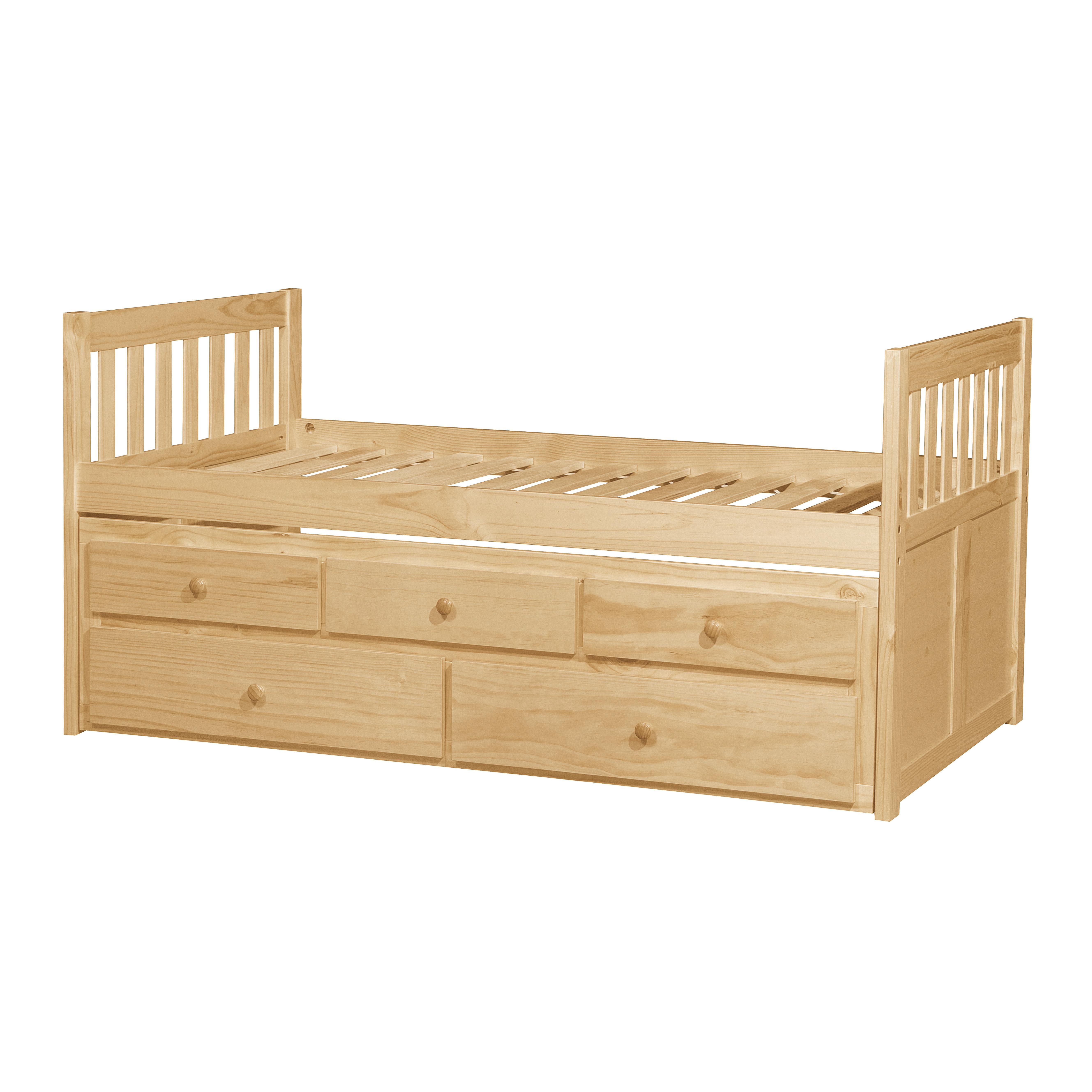 

                    
Buy Transitional Natural Pine Finish Wood Twin Trundle Bed Homelegance B2043PR-1* Bartly
