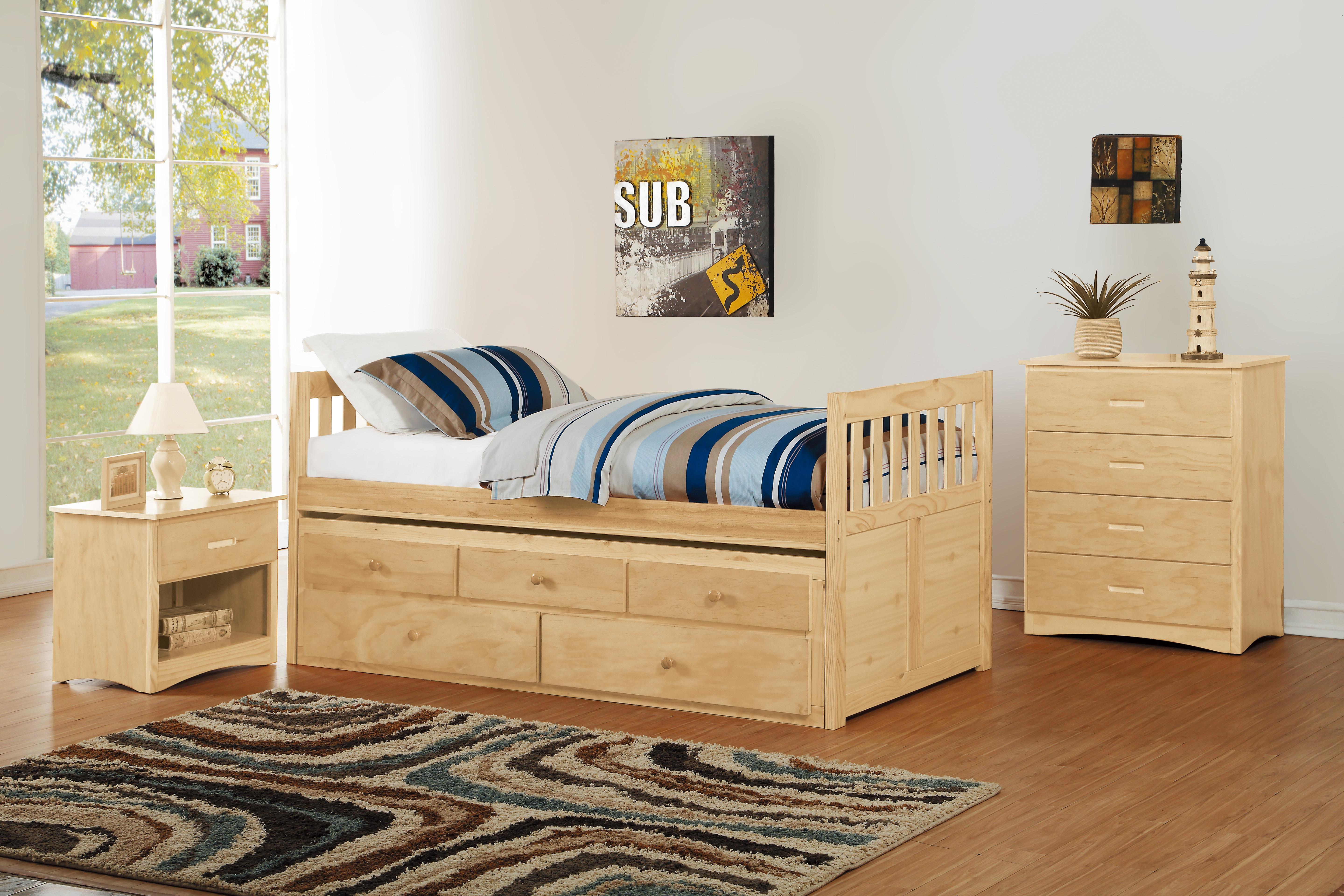

    
Homelegance B2043PR-1* Bartly Twin/Twin Trundle Bed w/Storage Drawers Natural B2043PR-1*
