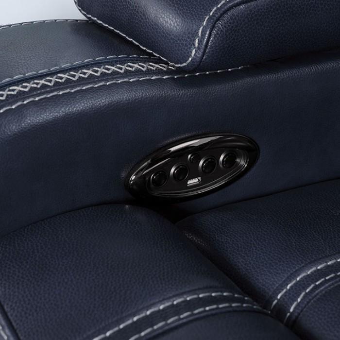 

                    
Furniture of America Abbotsford Recliner Chair CM6488NV-CH-PM Recliner Chair Navy Leather Purchase 
