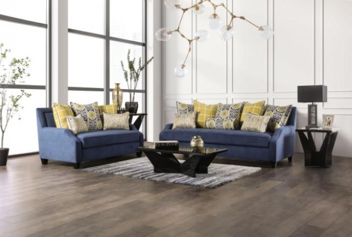

    
Transitional Navy/Yellow Solid Wood Living Room Set 2PCS Furniture of America West Brompton SM2274-SF-S-2PCS
