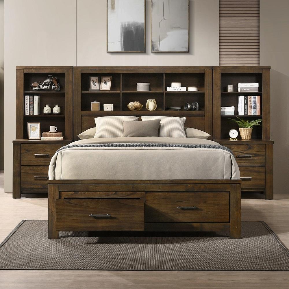 

    
Transitional Oak Composite Wood King Storage Bedroom Set 6PCS Acme Merrilee II 21677EK
