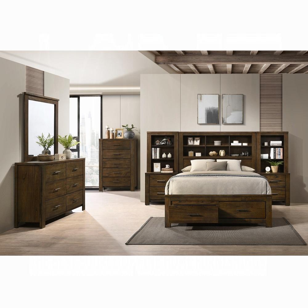 

    
Transitional Oak Composite Wood Queen Storage Bedroom Set 6PCS Acme Merrilee II BD02077Q
