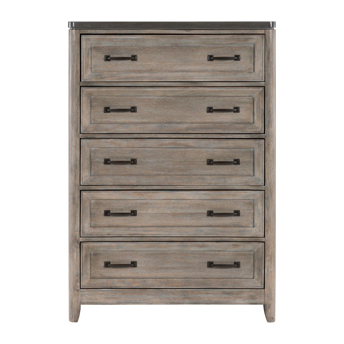 

    
Transitional Oak & Fray Solid Wood Chest Homelegance 1412-9 Newell
