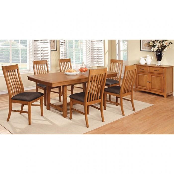 

    
Furniture of America Oaks Dining Table CM3883T Dining Table Oak CM3883T
