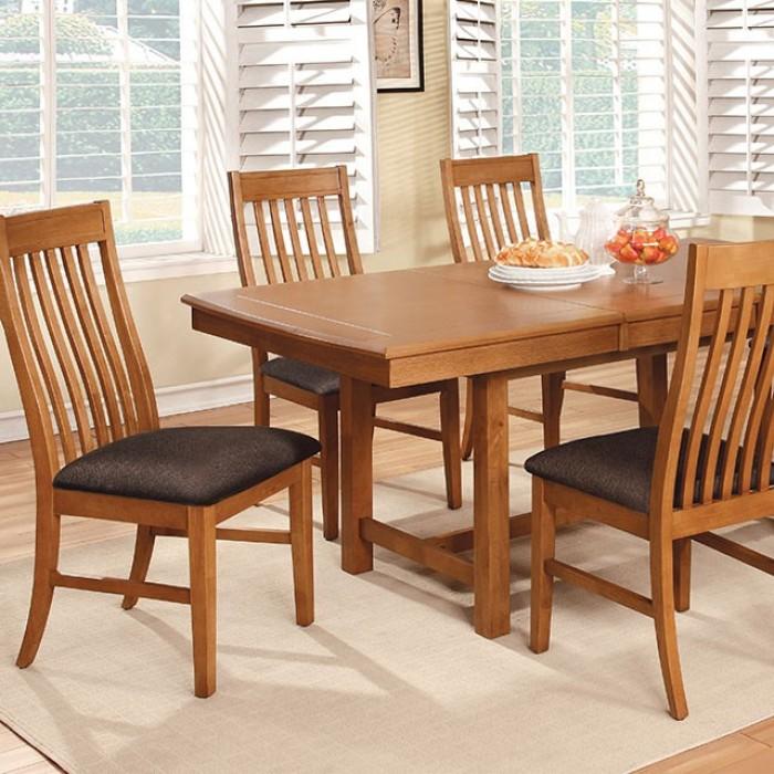 

    
Transitional Oak Solid Wood Dining Table Furniture of America Oaks CM3883T
