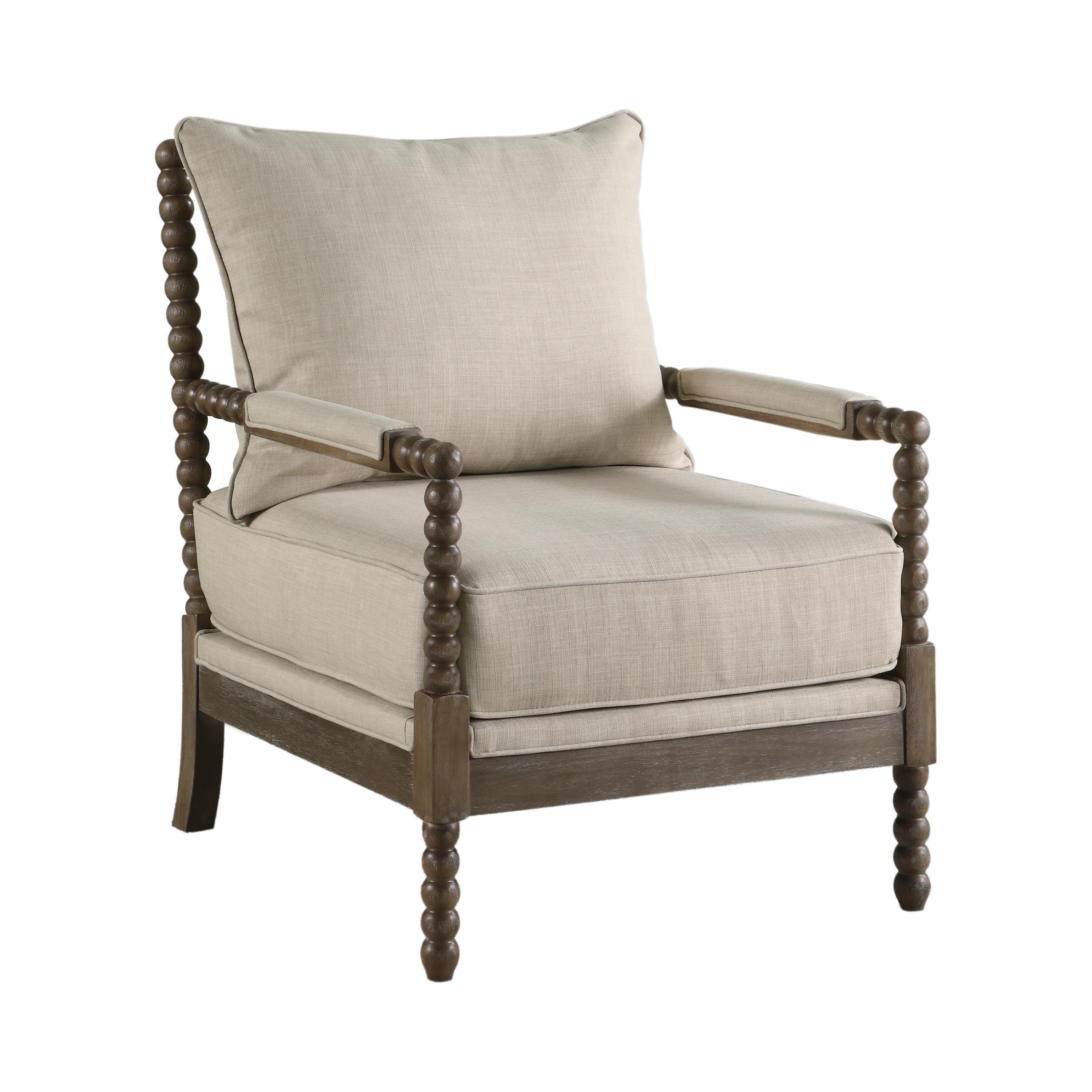Transitional Accent Chair 905362 905362 in Oatmeal 