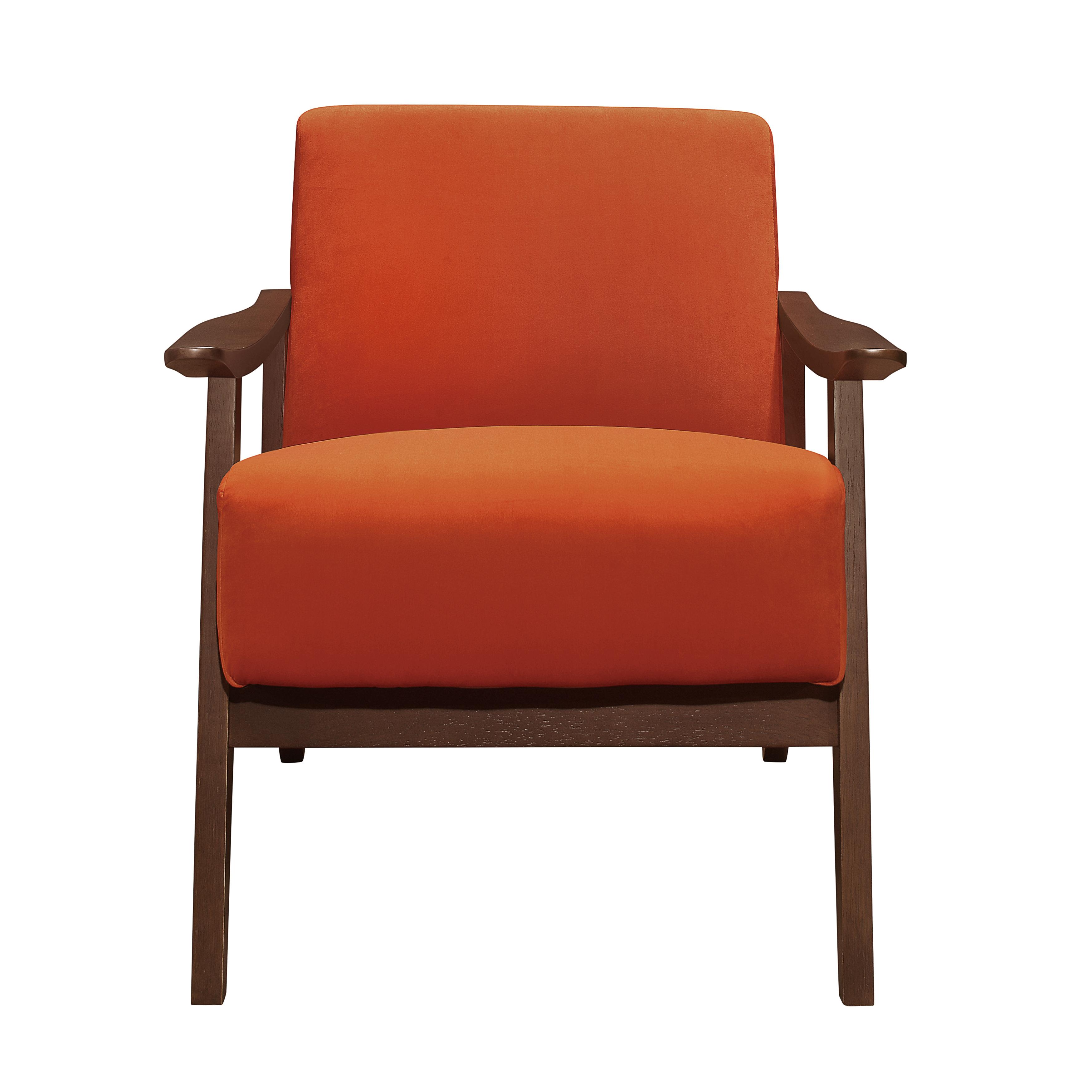 

                    
Buy Transitional Orange Gray Velvet Living Room Set 3pcs Homelegance 1032RN Carlson
