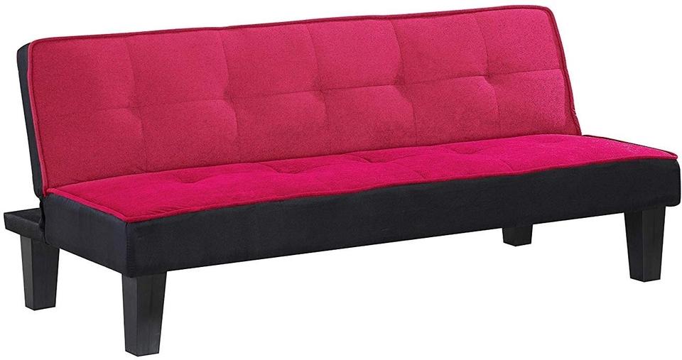 

    
Transitional Pink Futon Sofa by Acme Hamar 57038
