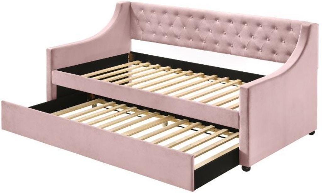 

                    
Acme Furniture Lianna Daybed w/ trundle Pink Fabric Purchase 
