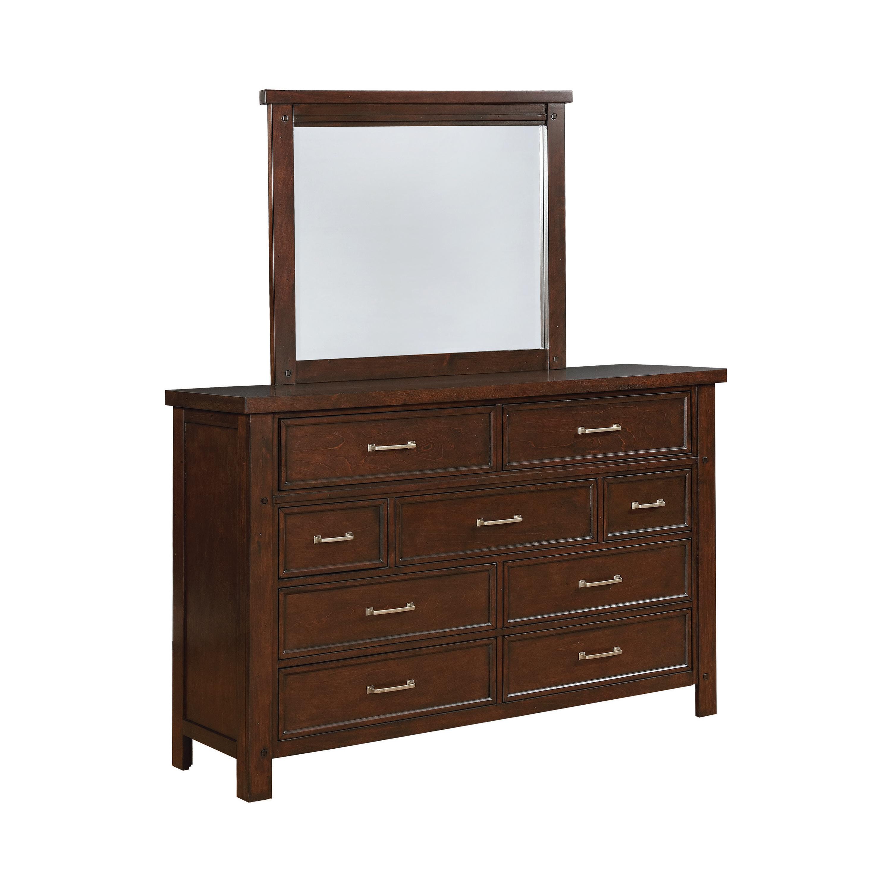 

    
Transitional Pinot Noir Solid Wood Dresser w/Mirror Coaster 206433 Barstow

