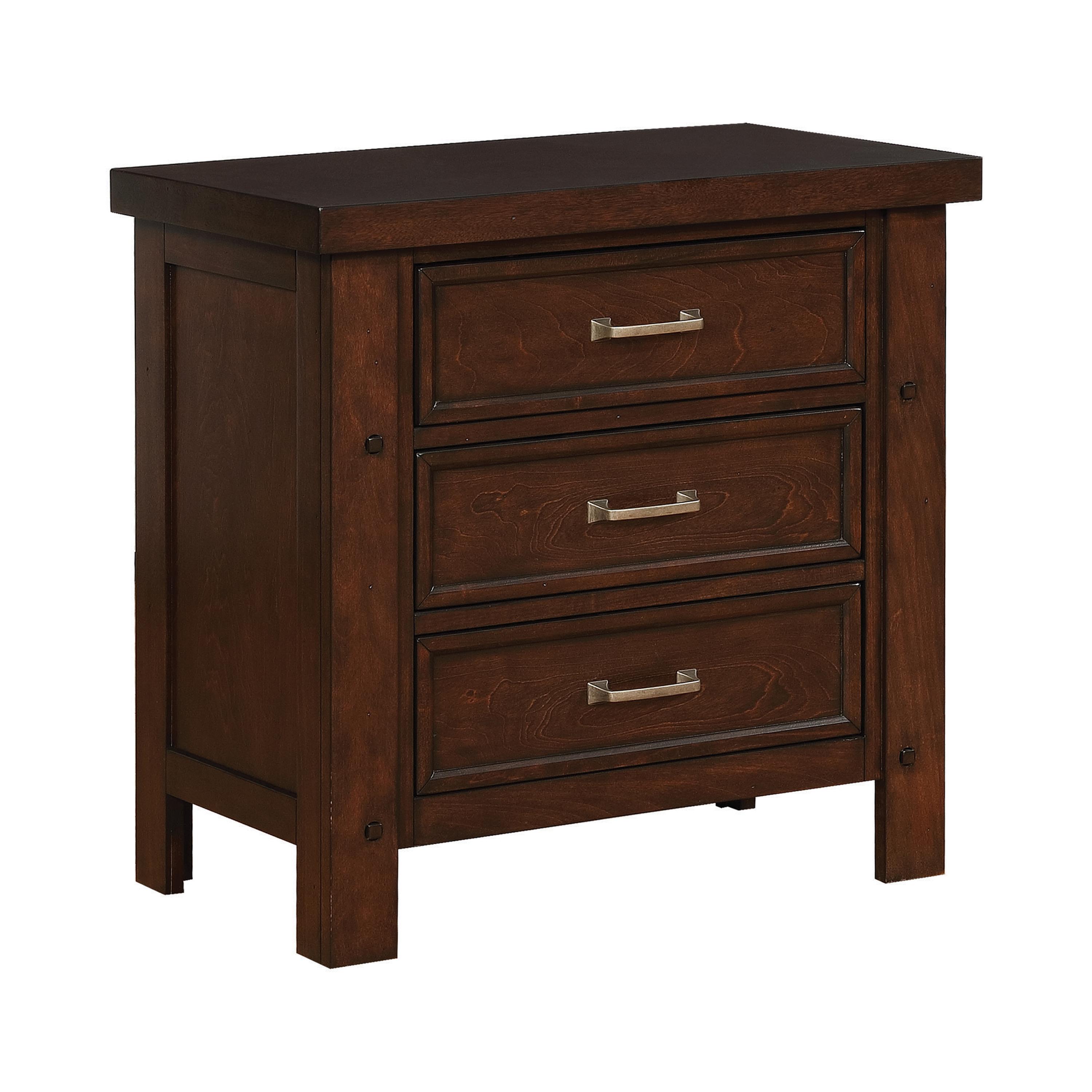 

    
Transitional Pinot Noir Solid Wood Nightstand Coaster 206432 Barstow
