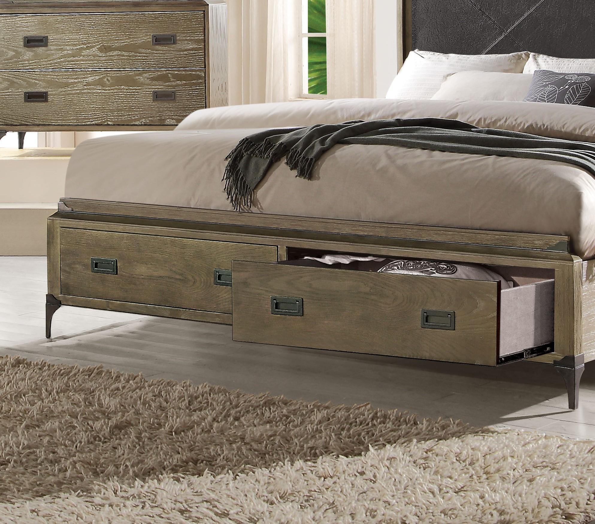 

                    
Acme Furniture Athouman-23917EK Storage Bedroom Set Oak Veneers Weathered Oak Purchase 
