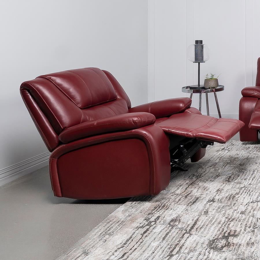 

        
Coaster Camila Glider Recliner Chair 610243-C Recliner Chair Red Leatherette 65151519894919
