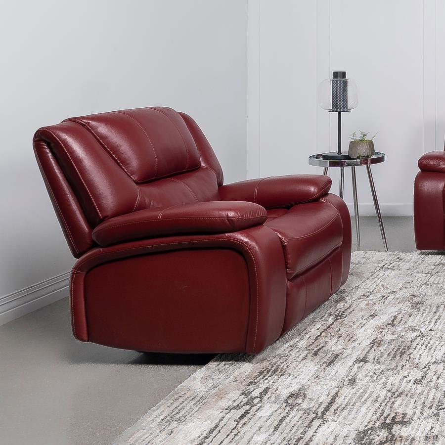 

    
 Order  Transitional Red Wood Reclining Living Room Set 3PCS Coaster Camila 610241
