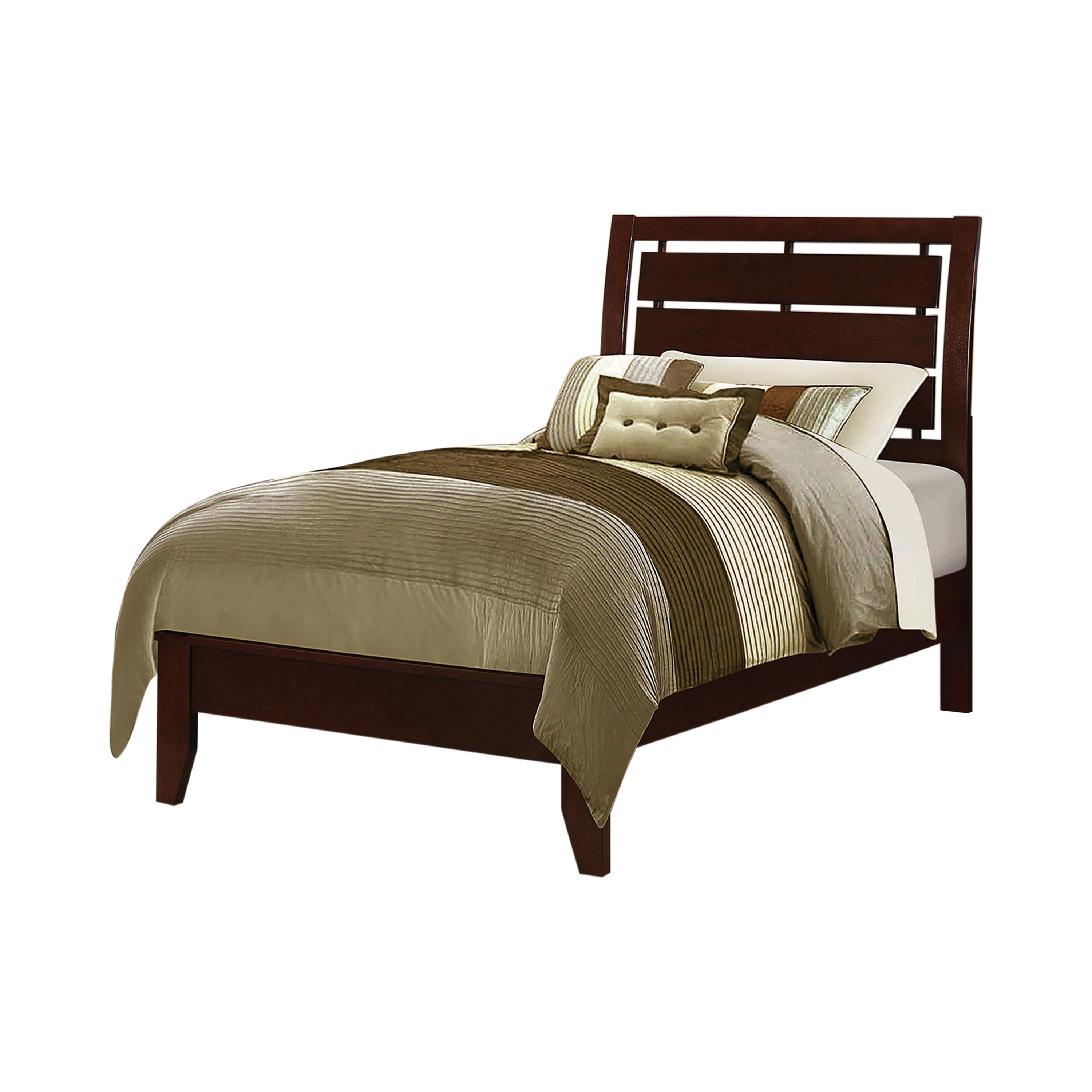 Transitional Bed 201971T Serenity 201971T in Merlot 