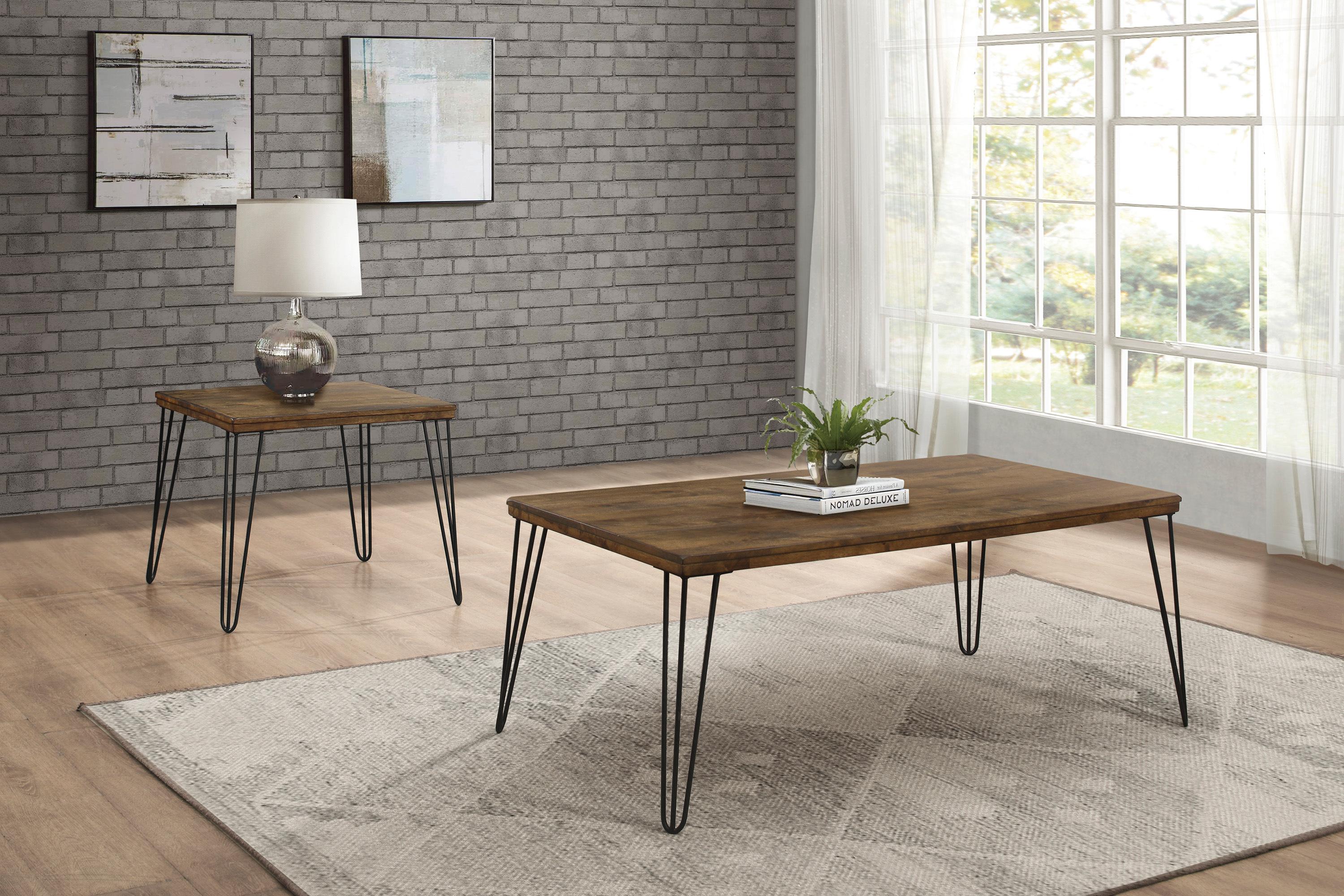 Transitional Occasional Table Set 3660M-2PC Kellson 3660M-2PC in Oak 