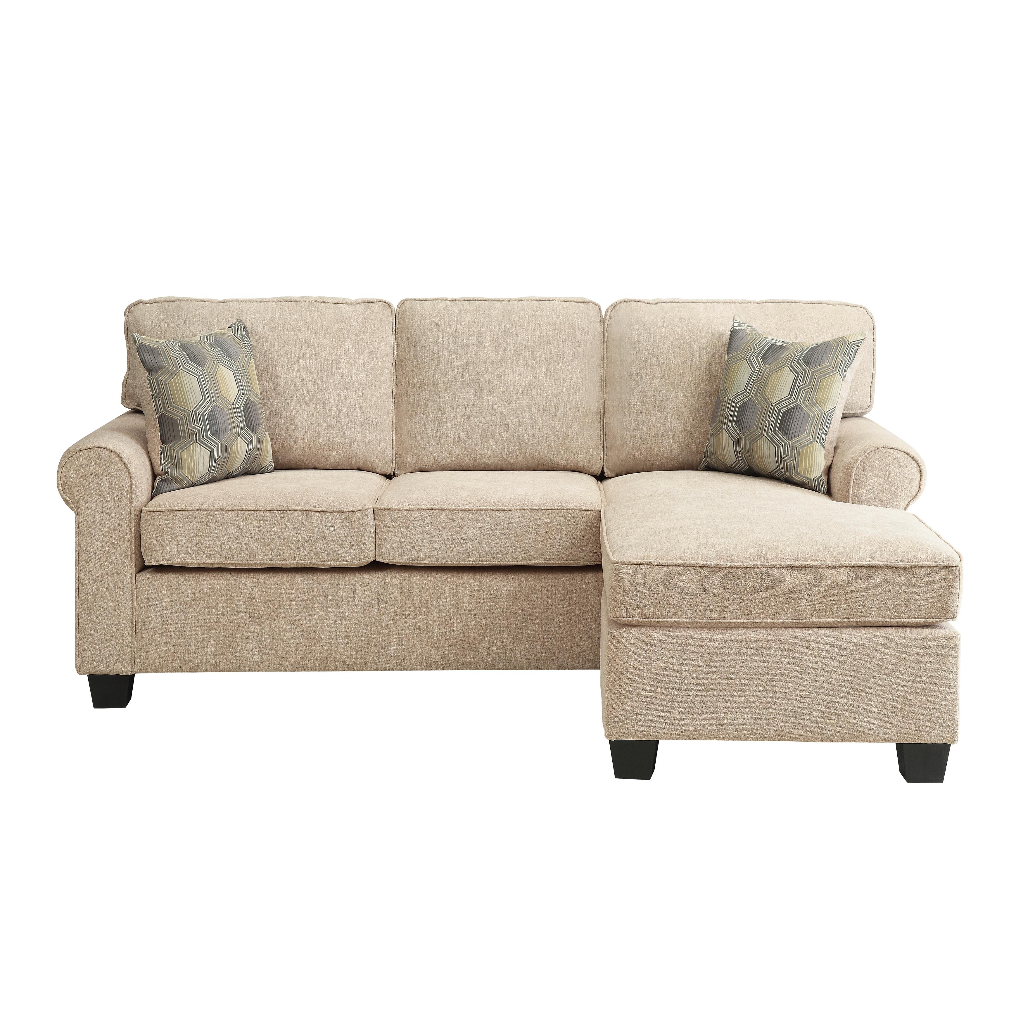 Transitional Reversible Sofa Chaise 9967-3SC Clumber 9967-3SC in Sand Microfiber