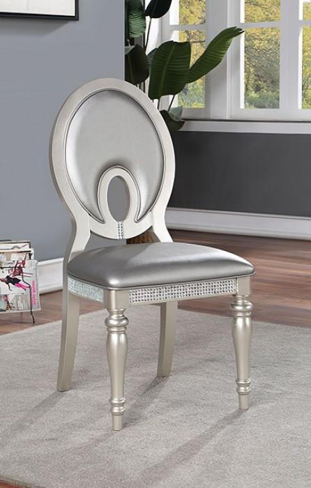 

    
Transitional Silver Solid Wood Side Chair Set 2PCS Furniture of America Cathalina CM3541SV-SC-2PK
