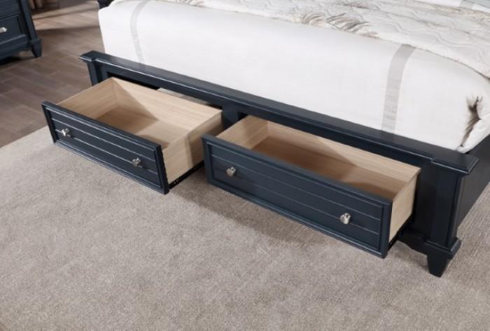 

        
Furniture of America Manzanillo King Storage Bed CM7470BL-EK Storage Bed Blue  65464239384985
